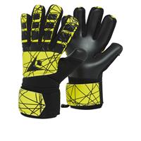 Cayman GK Gloves SORT/GUL 4 Keeperhansker- Negativ cut - Wet-Dry