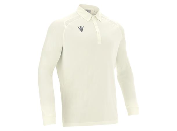 Hutton Shirt LS OFFWHT 4XS Teknisk langarmet poloskjorte 