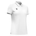 Melody polo WHT/GRY XXS Poloskjorte - Dame